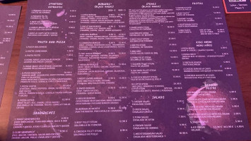 Lotus Steak House Cocktail menu