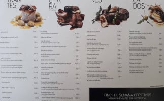 Los Claveles menu
