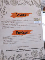 Casa Rural Aromas Del Oza menu