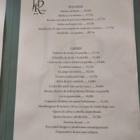 Roma Restaurante menu