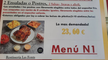 Rostisseria Les Fonts food