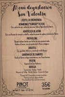 Pinot Gastrotheque menu