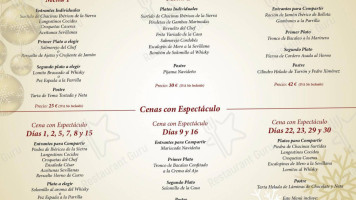 Horno De Curro menu