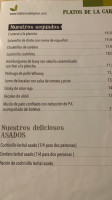 La Taberna Del Pelon menu