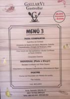 Gastrobar Gallarvi menu
