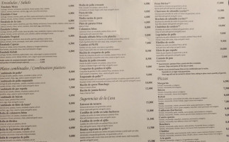 La Casa Mollina (málaga) menu