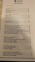 Santa Luzía Espazio Gastronómico menu