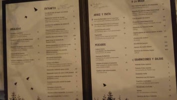 Casa Blava menu