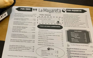 La Majjareta menu
