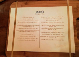 Taberna Garcia menu