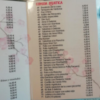 Bar Restaurante Daan menu