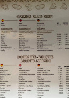 Bar Mingo menu