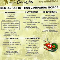 Comparsa Moros menu