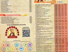 Pizzería Virgen De La Cabeza menu