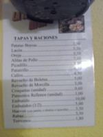 La Taberna De Rita menu