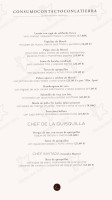 Zarcillo Gourmet menu
