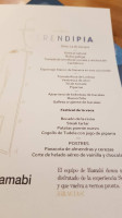 Hamabi menu