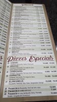 Pizzería Toscana menu