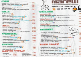 Cerveceria Marelli menu