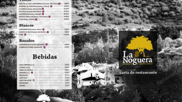 Hostal La Noguera En Palomera, Cuenca menu