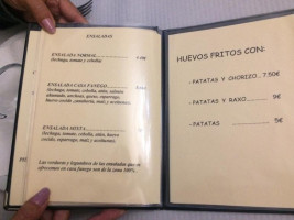 Fanego's House menu
