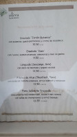 Oliva menu