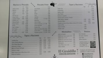 El Giraldillo menu