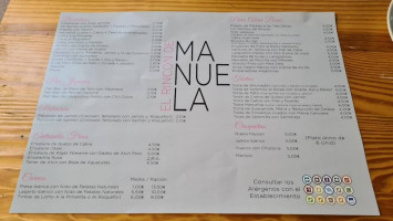 El Rincón De Manuela menu