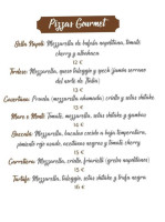 La Bella Napoli 1970 menu