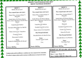 Las Posadas Del Rey menu