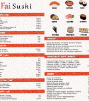 Fai Sushi menu