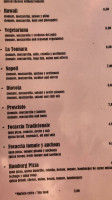 Atipico Italiano Pizzería Y Spaghetteria menu