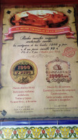 Taberna 1900 Y Pico menu