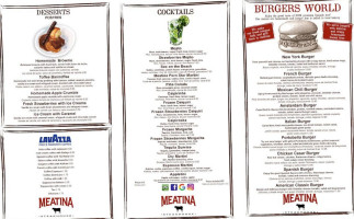 Meatina Brasserie menu