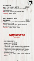 Gitano Ibiza menu