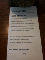 La Chocita menu