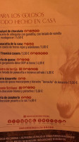 Burro Canaglia Tomares menu