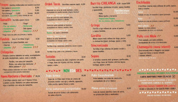 La Chilanga menu