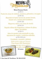 Mesón Torreblanca menu