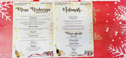Los Almendros menu