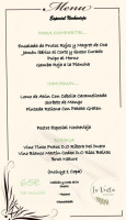 Venta La Rata menu