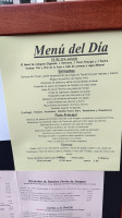 Mesón Óvalo menu