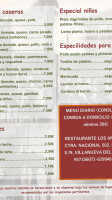 Bar-restaurante Los Angeles menu