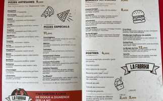 La Fabrika Pizzeria menu