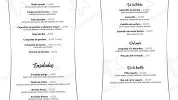 Bistro Selene menu