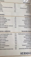 Hernialdeko Ostatua menu