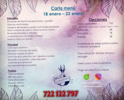 E: Hostal San Roque menu