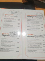 Cafeteria Toskana menu