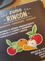 Rincon Del Pan menu