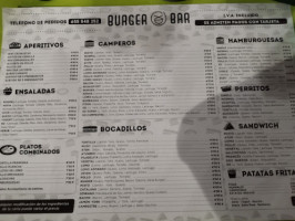 Burger Xd Tapas menu